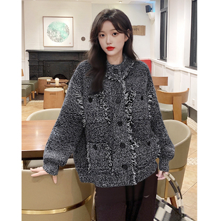 女士时尚休闲流苏立领毛衣YHG221143E