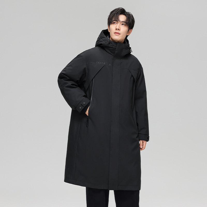 派克大衣羽绒服男女款中长款过膝外套YHG011128G