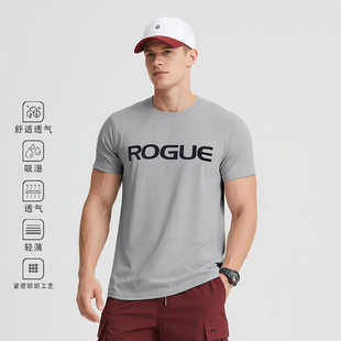 ROGUE运动健身举重T恤CF深蹲贴合紧身吸湿排汗综合训练服