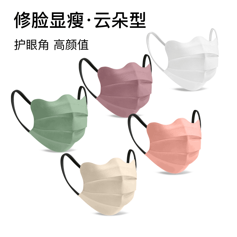 口罩一次性女高颜值2026新款防晒春夏季天蝶形3D立体护眼角显脸小