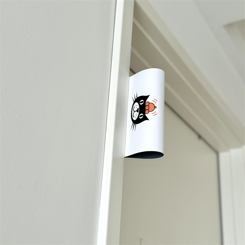 【新家的100个快递】可爱猫头创意门牌贴纸标签卡通水洗唛美化