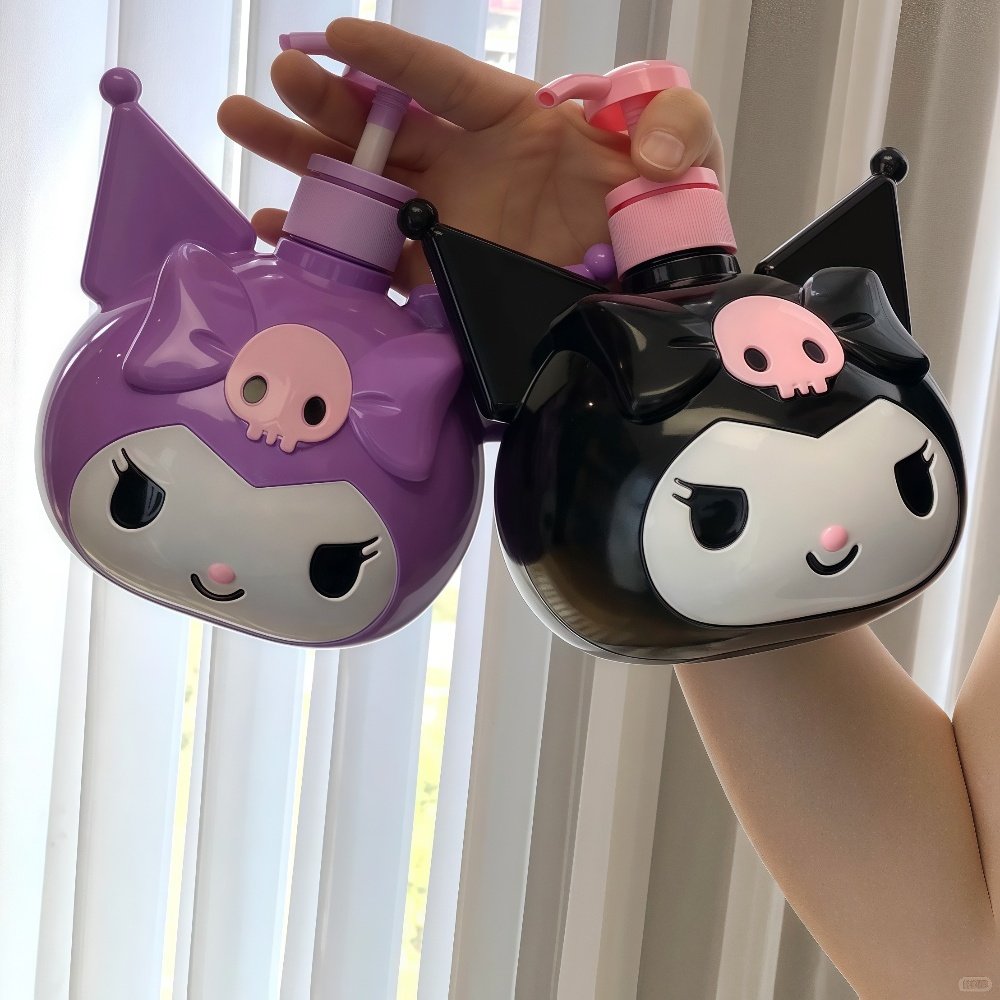 可爱公仔玩偶造型多巴胺大耳狗库洛米乳液沐浴露洗发水分装按压瓶