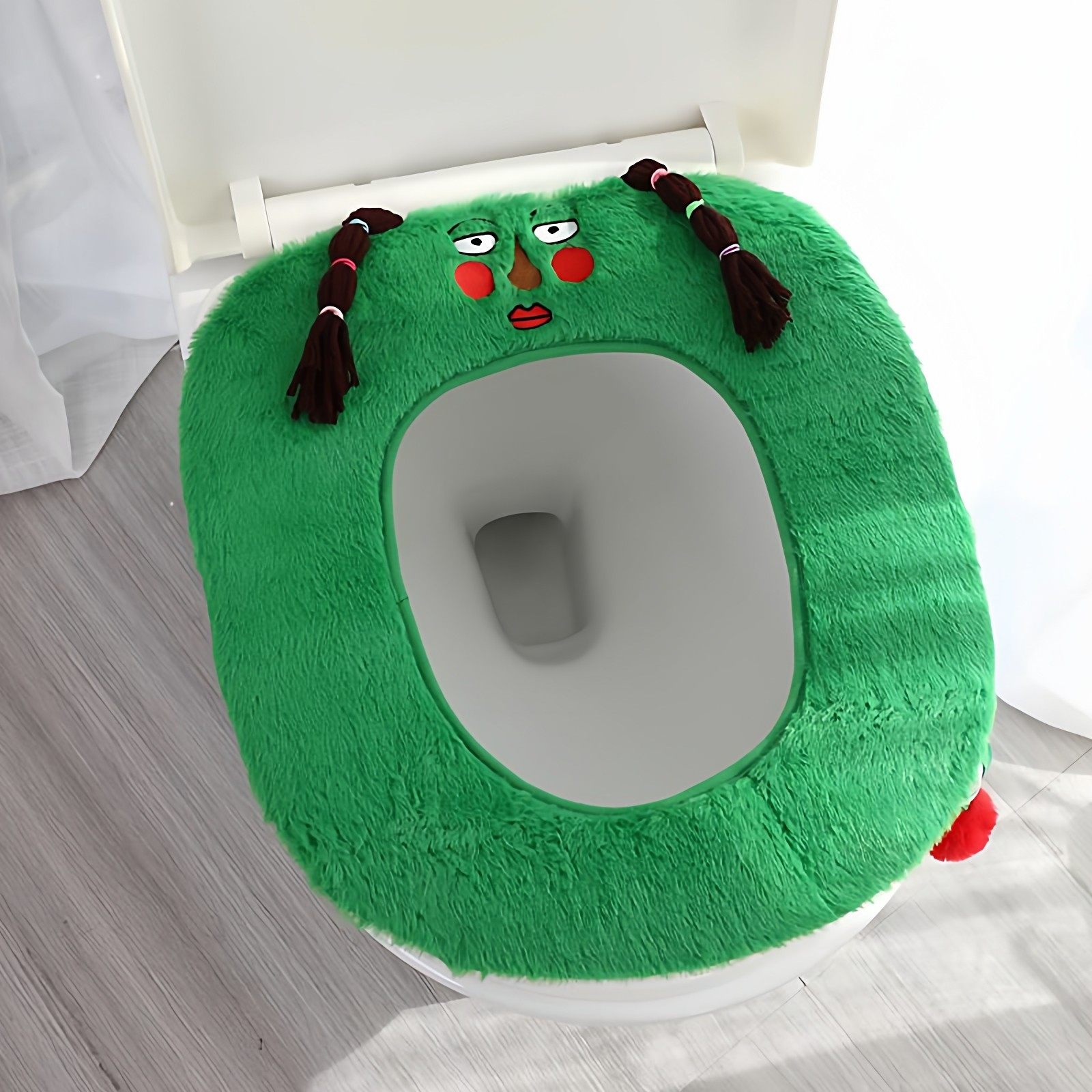 可爱马桶坐垫丑萌马桶垫个性搞笑家用马桶座圈四季通用保暖易清洗