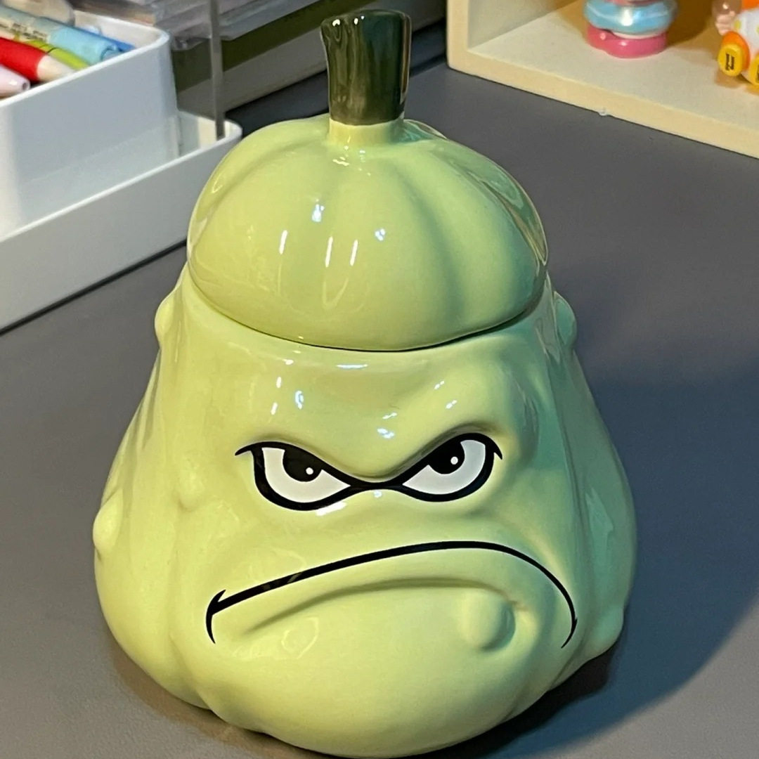 窝瓜搞怪生日礼物水杯高颜值陶瓷送女孩闺蜜男生实用礼盒装送人