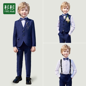 杉杉儿童西装套装男童帅气礼服英伦钢琴走秀演出服花童主持人西服