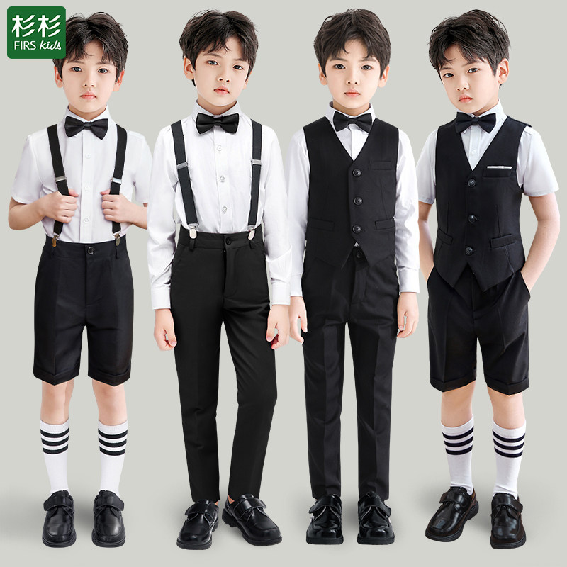 杉杉儿童礼服男童花童西服套装男孩钢琴演出服主持人西装表演服夏使用感如何?