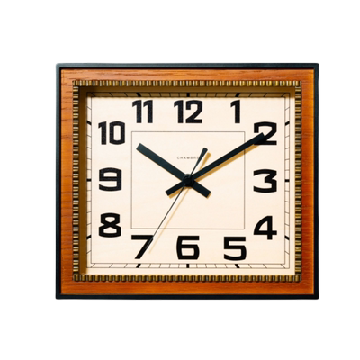 CHAMBRE木制方形挂置兼用石英钟
