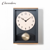复古拱形摆钟客厅静音石英钟 日式 CHAMBRE日本原装 进口新款