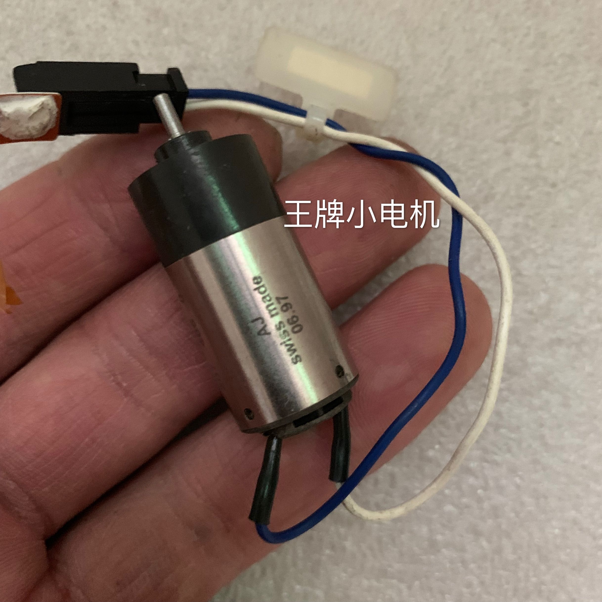 瑞士原装拆机 escap微型直流 u星行减速电机RE16 2v-18V (12v63转