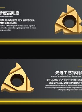 数控螺纹刀片内外螺纹车刀粒08IR/ER钢件不锈钢牙刀头55 60度刀粒