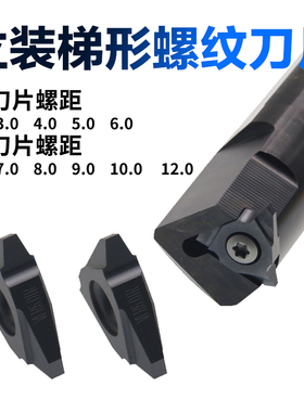 立装30度梯形螺纹车刀片27VER8.0/9.0/10.0/12内外T型牙合金刀片