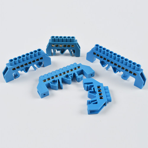 导轨式桥型零线排10孔 零地排分线排并线器6*9十位配电箱接线端子