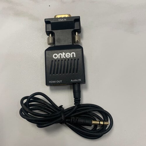 议价onten/欧腾HDMI转VGA线转换器带音频供电接口