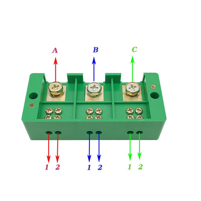 FJ6三相三进六出接线端子380V 接线排3进6出分线接线盒电线分线器