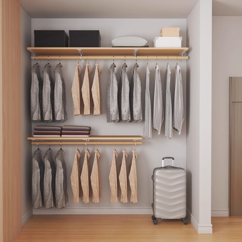 可可衣帽间挂架简约衣柜
