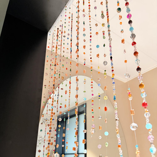 水晶珠帘隔断帘新款门帘