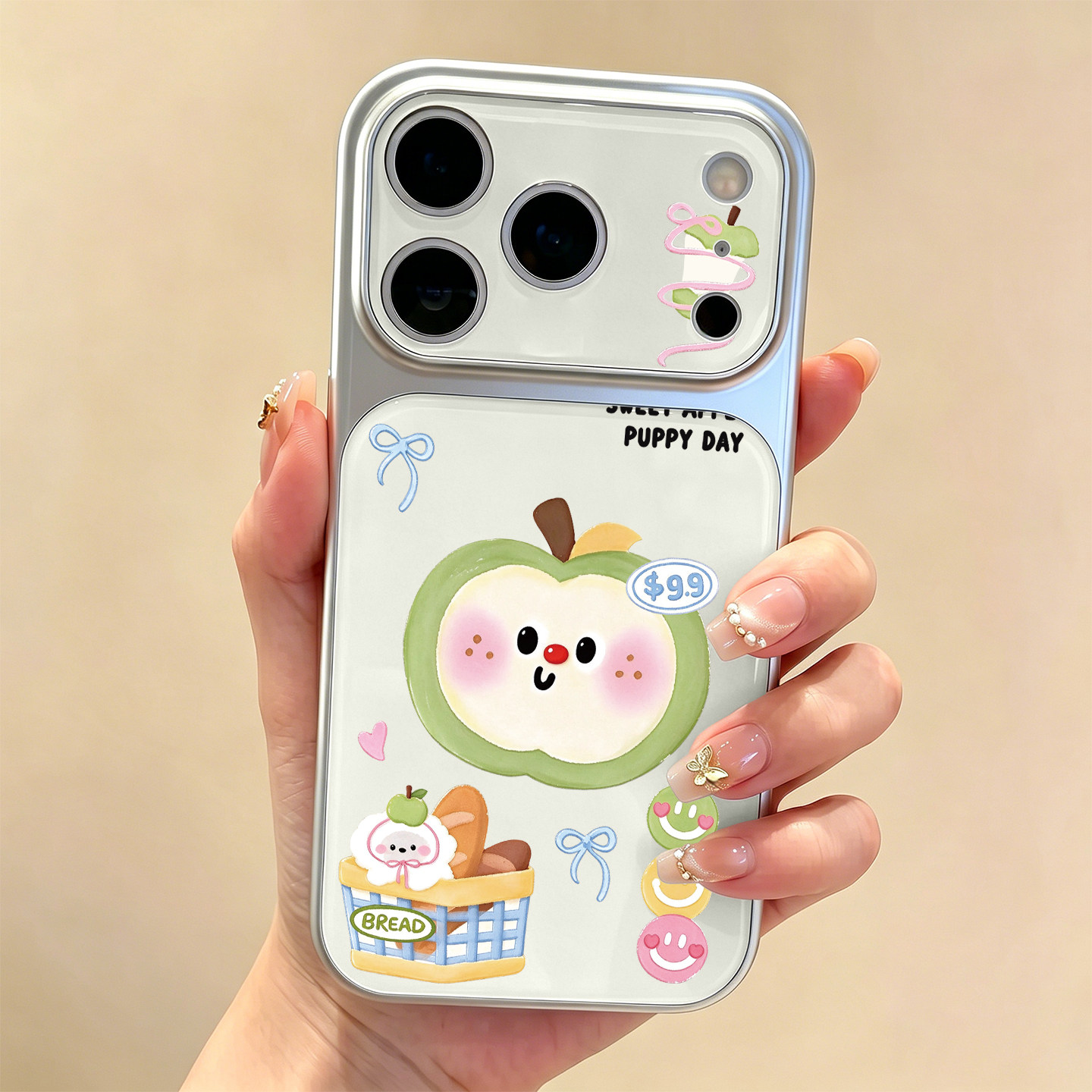 适用iPhone17promax手机壳苹果18Pro大视窗16卡通IP可爱贴纸15高级感小众14好看13女款17Pro全包防摔18pm外壳