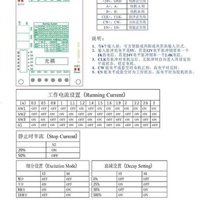 TB6560 3A步进电机驱动器 步进电机驱动板 单轴控制器 10档(C6A1)