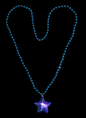 women necklace chocker酷莱思特五角星项链欧美手工塑料树脂豹纹