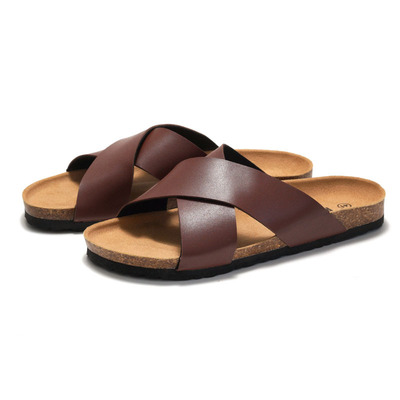 men clogs slides women cork sandals slippers flip flops