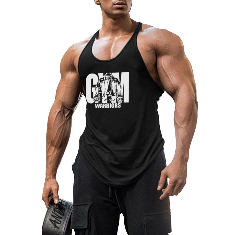 Mens Vest summer Tank Man gym Singlet男背心健身汗衫夏新舒适