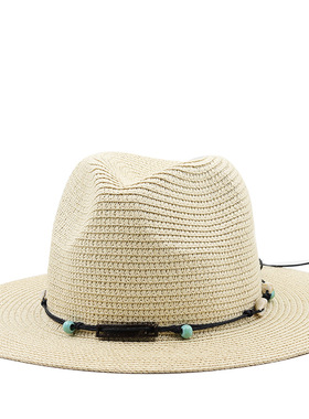 时尚草帽jazz cowboy hats wide brim men hat panama women