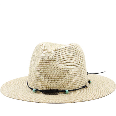 时尚草帽jazz cowboy hats wide brim men hat panama women