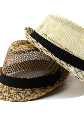 时尚宽檐帽Jazz Hats CowboyWide Brim Men Hat Panama Women
