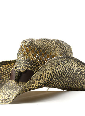 时尚宽檐帽Jazz Hats CowboyWide Brim Men Hat Panama Women