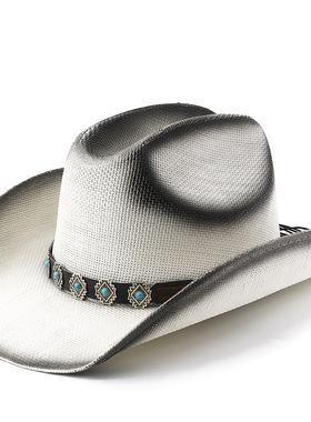 时尚宽檐帽Jazz Hats CowboyWide Brim Men Hat Panama Women