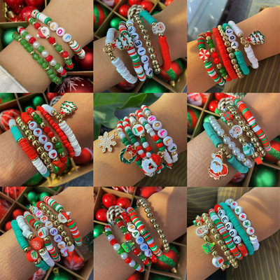 Merry Christmas Bracelet Xmas Rope New Year Jewelry Gift
