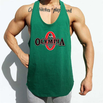 Mens Vest summer Tank Man gym Singlet男背心健身汗衫夏新舒适