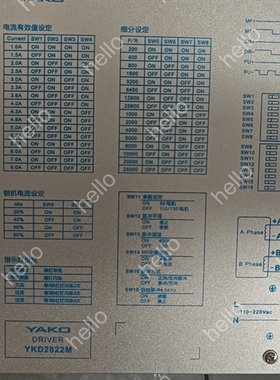议价研控 YKD2822M驱动器，110-220伏供电，适合86