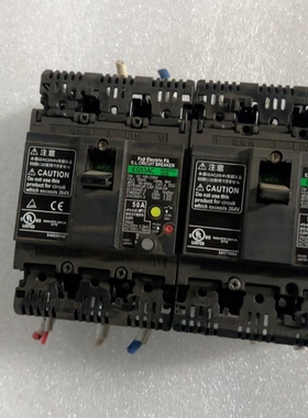 议价富士（日本制造）三相漏电开关EG53AC，50A（黑色），1