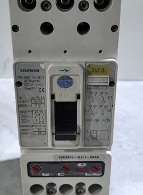 议价西门子3VF4211-1DM41-0AA0，250A三相，标