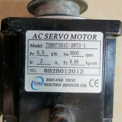 议价东元0.3KW伺服电机：TSB07301C-2NT3-1。
