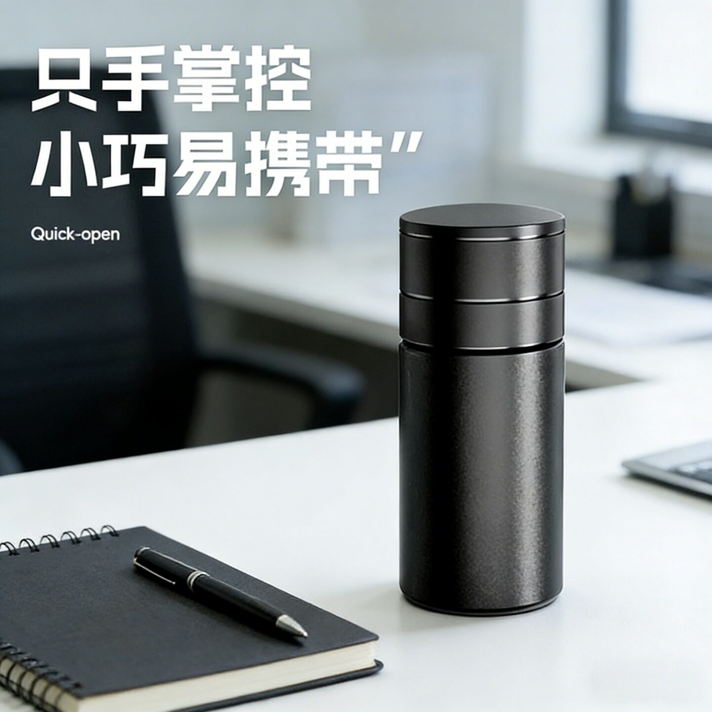 一键开盖茶水分离316不锈钢保保冷/保温杯