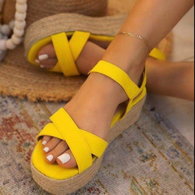 The thickness of the bottom Sandals Large Wedges Shoes Women High Heels Sandals Summerin the Women's Shoes, Sandals  category - from Buy2taobao.com to provide professional Taobao agent buy service