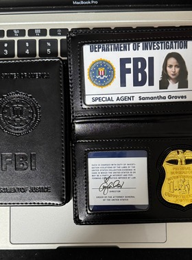 fbi证件夹定制头像美剧《疑犯追踪》Root证件套卡套一比一还原