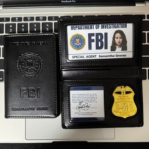 fbi证件夹定制头像美剧卡套