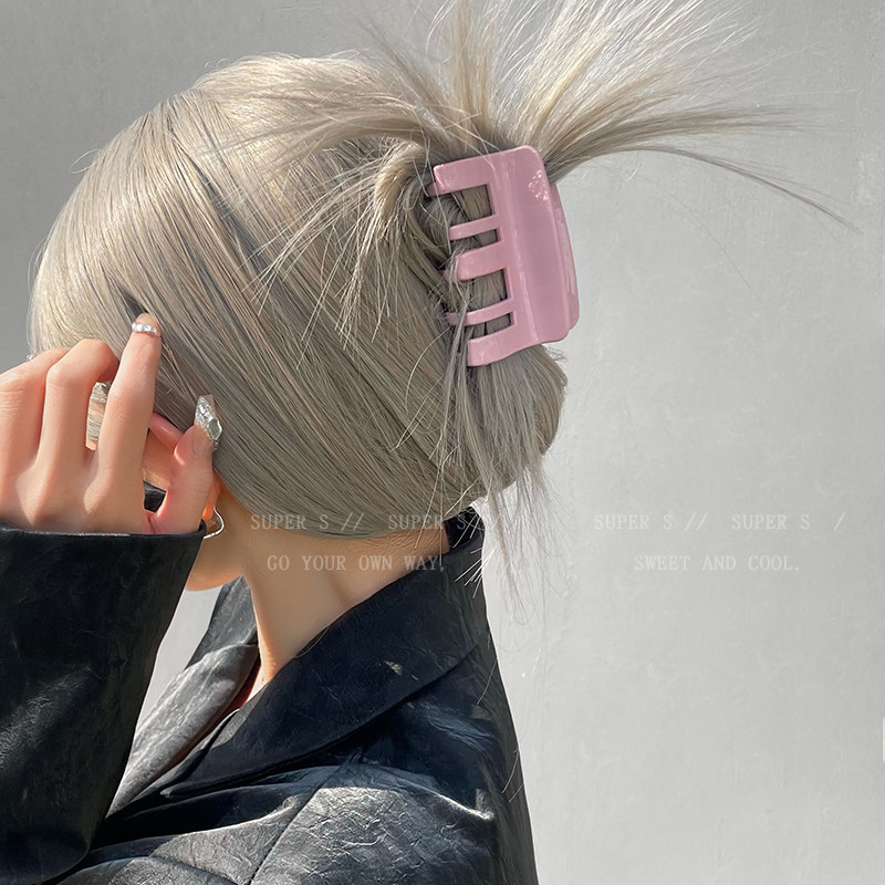 紫粉色方形小抓夹女小众后脑勺盘发头饰发夹高级感新款鲨鱼夹发饰,饰品/流行首饰/时尚饰品新,发饰,淘宝优惠券,粉丝福利购,淘宝优惠卷