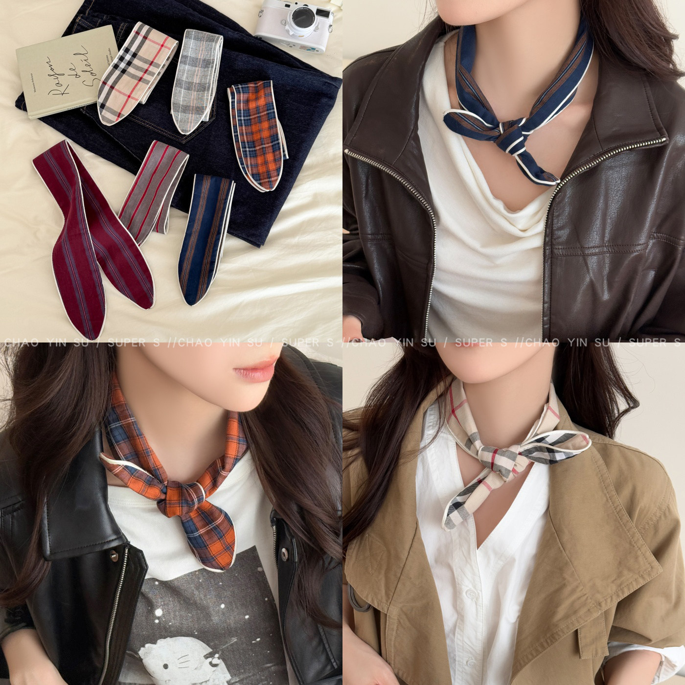 韩系双面格子条纹丝巾女2025新款系脖围巾领巾复古文艺高级感装饰,服饰配件/皮带/帽子/围巾,围巾/丝巾/披肩,淘宝优惠券,粉丝福利购,淘宝优惠卷