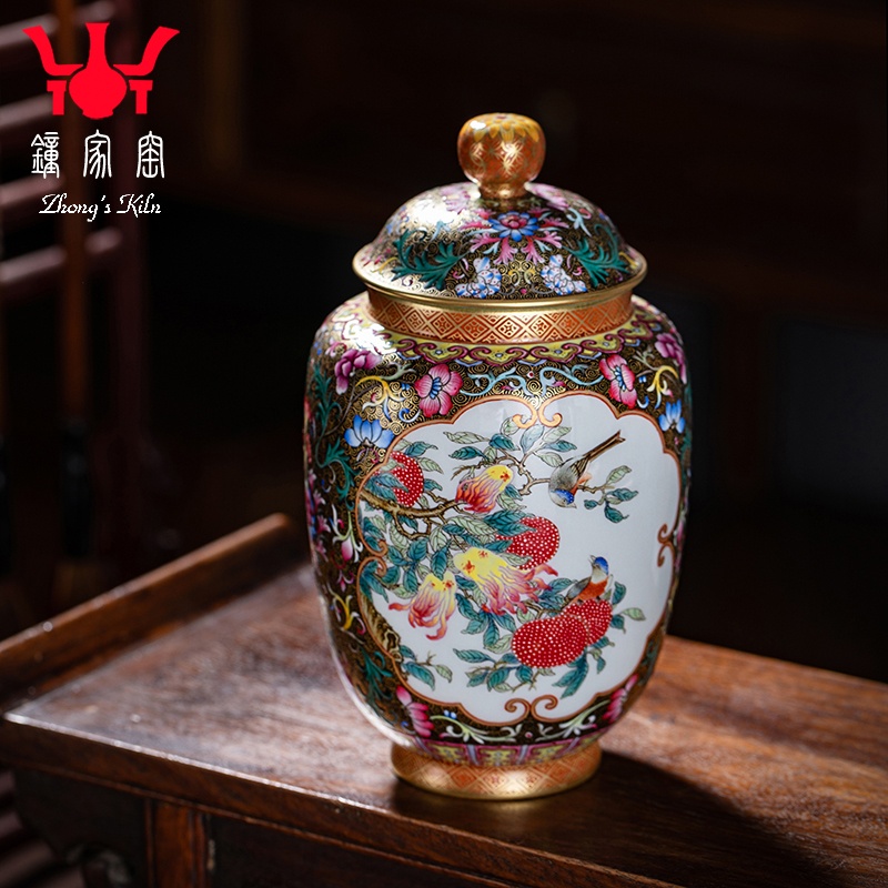 钟家窑陶瓷茶叶罐高档礼品