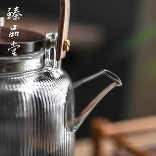 臻品堂 电陶炉煮茶器玻璃煮茶壶烧水壶泡茶专用自动蒸汽煮茶炉