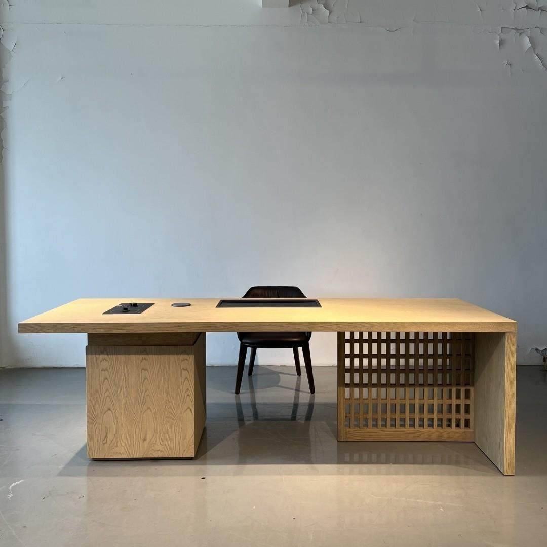 橡木复古实木茶桌泡茶台艺术设计师款办公桌中古风家用客厅泡茶桌,住宅家具,家用茶台/茶桌,淘宝优惠券,粉丝福利购,淘宝优惠卷