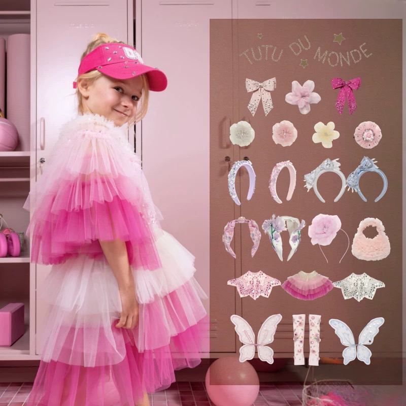 现货 澳洲Tutu du Monde25春夏新款女孩生日战袍配饰儿童披肩