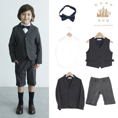 【限时6折】日本EEH East end highlanders男童西装马甲裤子背心