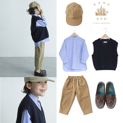 【限时6折】日本EEHEast end highlanders 童装衬衫马甲裤子皮鞋