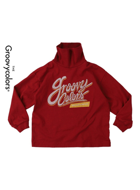 5折清仓 GROOVY COLORS 儿童字母印花高领长袖打底衫100/110/130