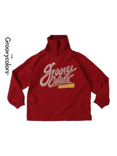 5折清仓 GROOVY COLORS 儿童字母印花高领长袖打底衫100/110/130